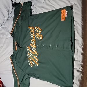 Vintage Miami Hurricanes Baseball Jersey